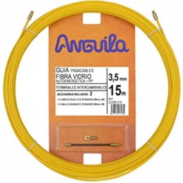 Anguila Pasacables Premium 3,5mm 15m FV+P Amarillo 30350015