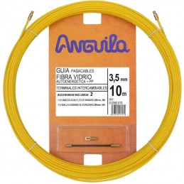 Anguila Pasacables Premium 3,5mm 10m FV+P Amarillo 30350010