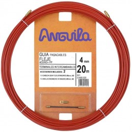 Anguila Pasacables 4mm 20m A+P Rojo 20400020