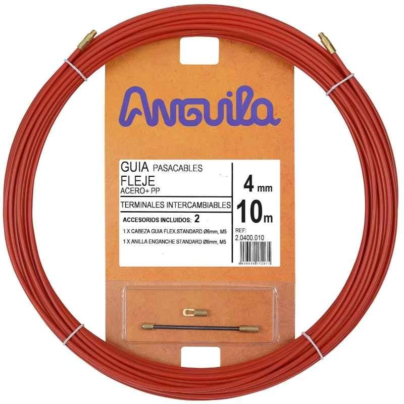 Anguila Pasacables 4mm 10m A+P Rojo 20400010