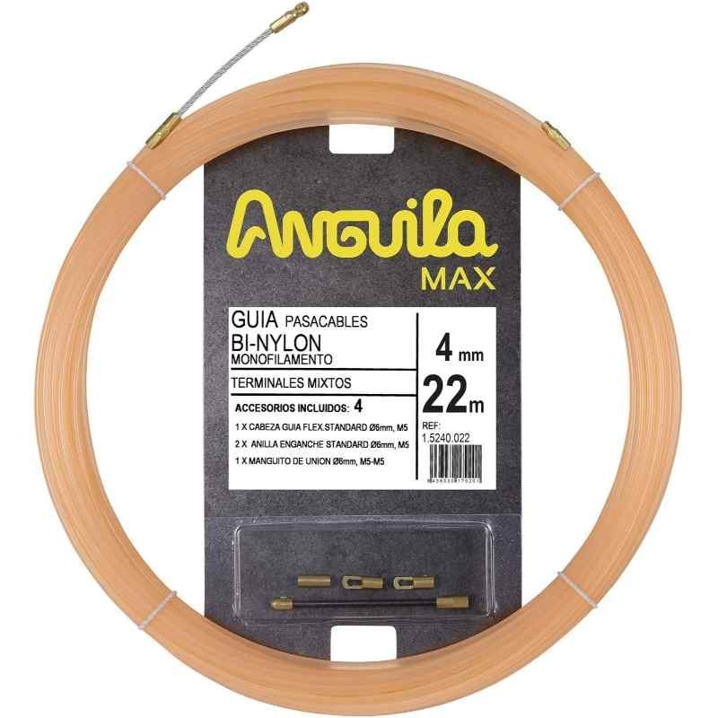 Anguila Pasacables Max 4mm 22m Bi-Nylon Salmón 15240022