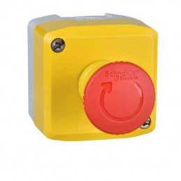 Schneider caja pulsador seta d.40 giro 1Nparo de emergencia XALK178