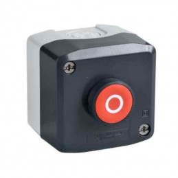 Schneider Caja 1 pulsador rasante rojo con simbolo O XALD112