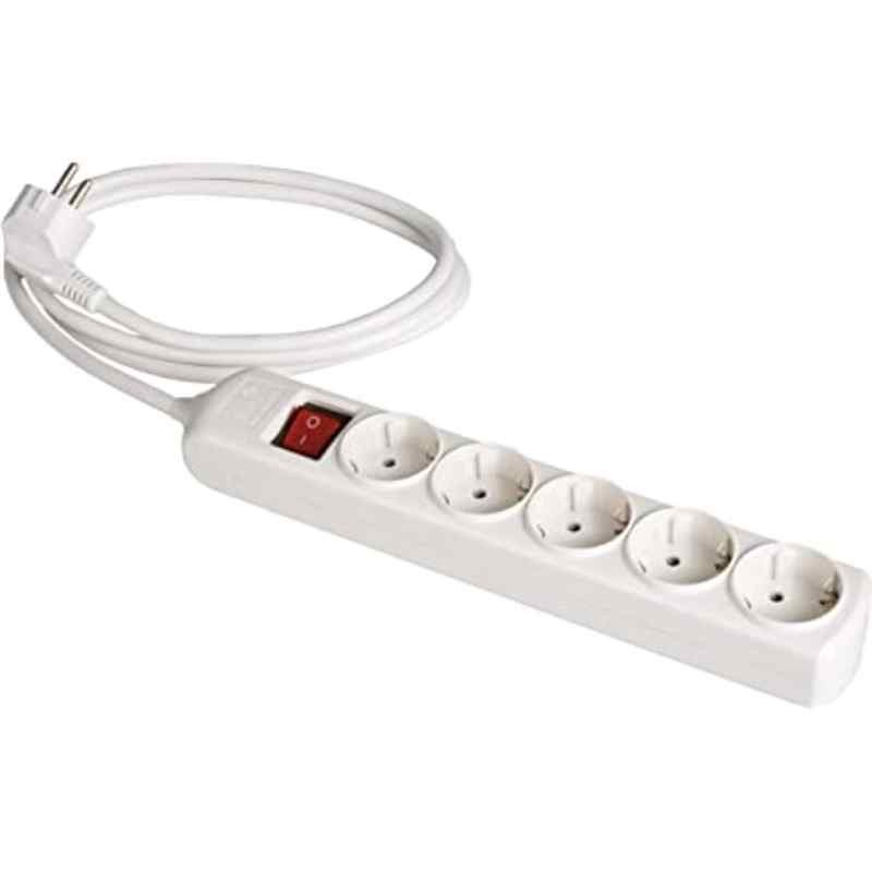 Solera Prolongador con 4 bases 2P+T, 16A 250V Con interruptor luminoso 18014IL