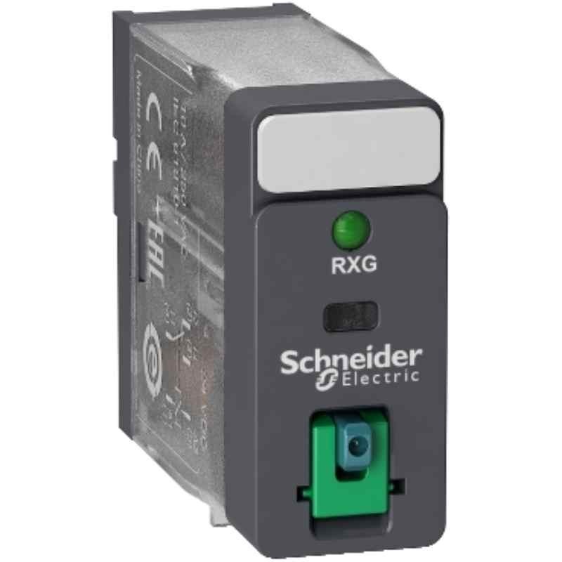 Schneider rele 1co 10a + boton test + led 24vd RXG12BD