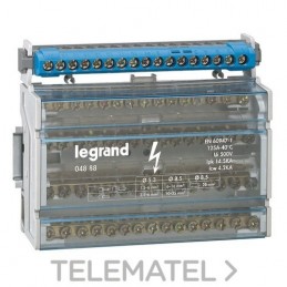 Tegui repartidor tetrapolarolar 125A 8 modulos LEXIC 004888