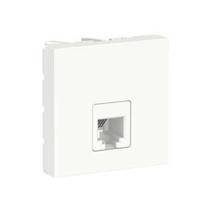 Schneider Toma teléfono RJ12 2m Blanco New Unica NU349718