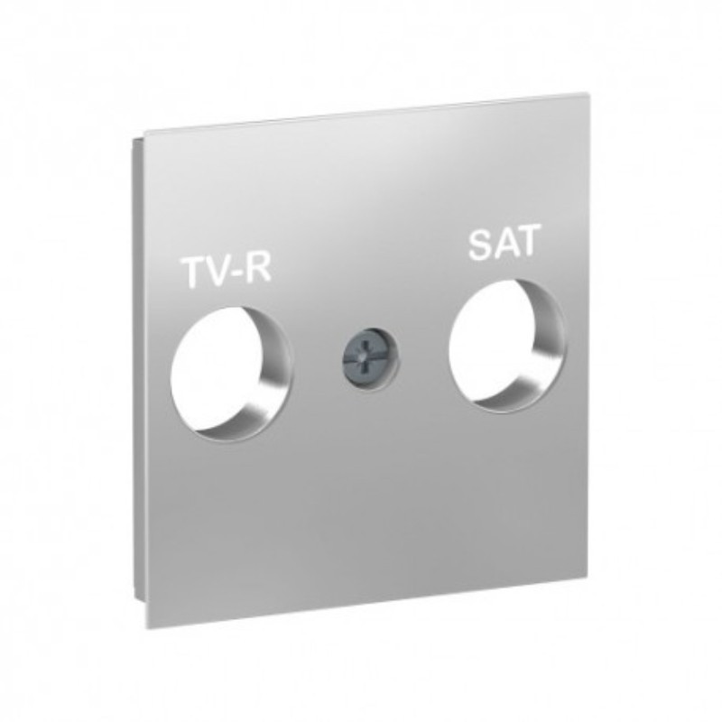 Schneider Carátula R-TV/SAT Aluminio New Unica NU944130