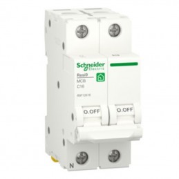 Schneider Interruptor magnetotérmico vivienda RESI9 1P+N 16A R9F12616