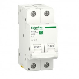 Schneider Interruptor magnetotérmico vivienda RESI9 2P 32A R9F12232
