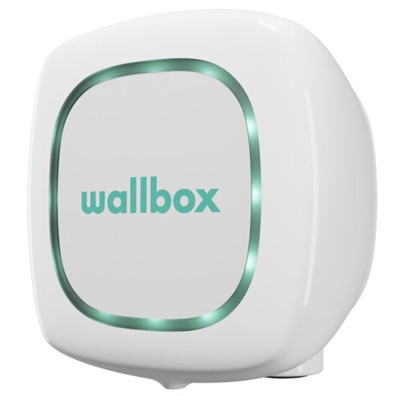 Cargador Wallbox Pulsar Plus 7,4KW blanco conexión tipo 2 cable de 5m