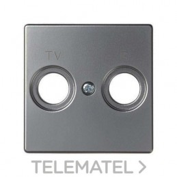 Placa para tomas inductivas R-TV Simon 82 Concept color Titanio