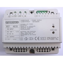 Alimentador Fermax 4830 de 100-240V corriente alterna a 18V en corriente continua