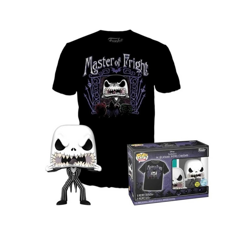 Funko POP! set con camiseta Jack Skellington Pesadilla antes de Navidad edición especial