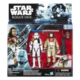 Hasbro Star Wars Pack de 2 Death Trooper and Rebel Commando Pao Rogue One