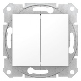 Schneider doble interruptor blanco SDN0300121
