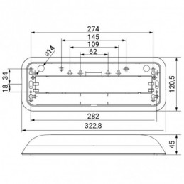 luminaria de emergencia LED Normalux D-150L