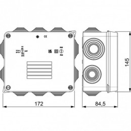 Cajas de registro Solera IP55 con conos 717