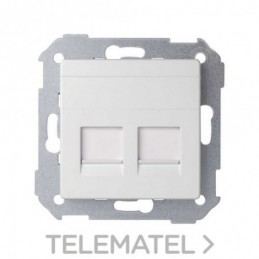 Tapa Simon 82 Concept blanca mate 2 RJ45 8200006-090