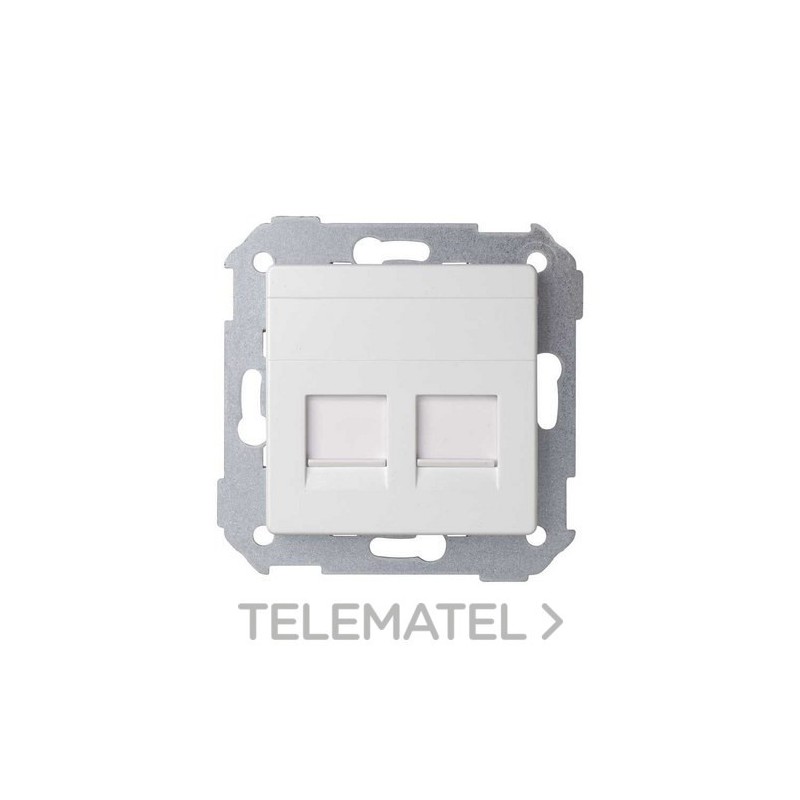 Tapa Simon 82 Concept blanca mate 2 RJ45 8200006-090