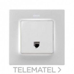 Tapa Simon 82 Concept RJ11/RJ12 blanca mate 8200062-090