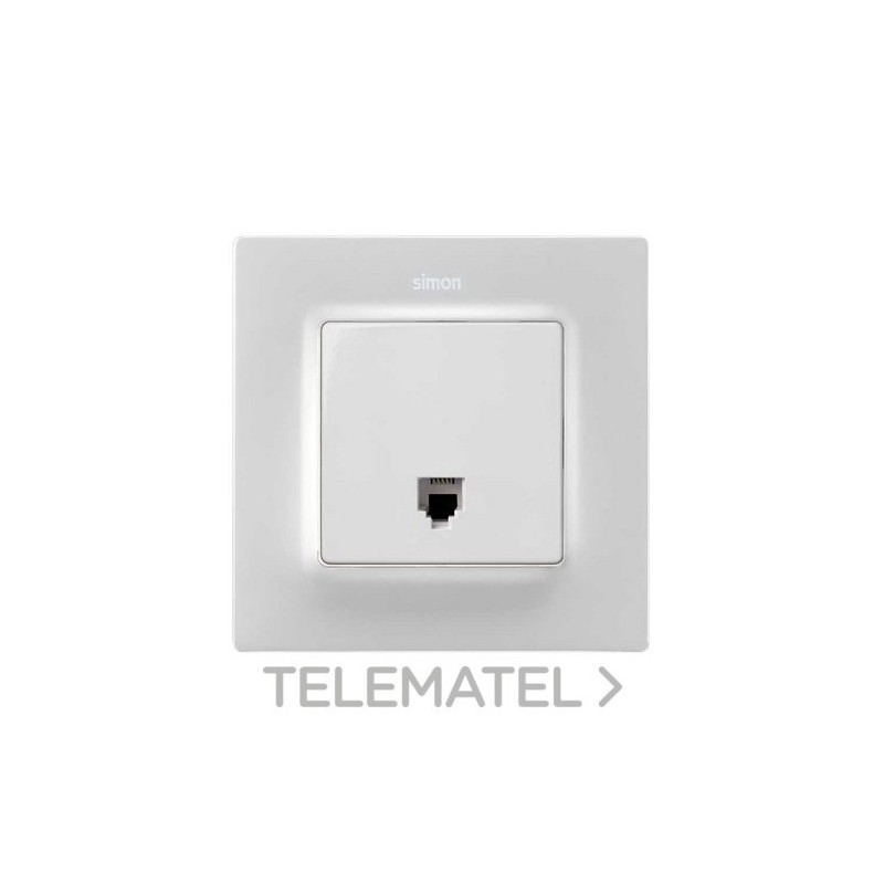 Tapa Simon 82 Concept RJ11/RJ12 blanca mate 8200062-090