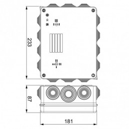 Cajas de registro Solera IP55 con 14 conos 686