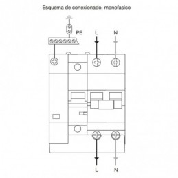 Sobretensiones hager P+T 2P 6kA 40A MZ240N