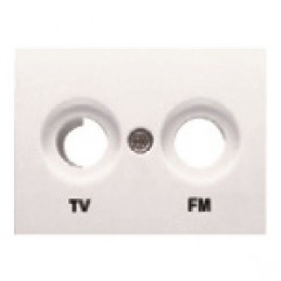 Tapa Toma TV FM Blanco BJC Coral Serie 21330