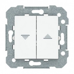 BJC Doble interruptor persiana Viva Blanco Polar 23569