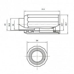 Racor tubo-vaina Gewiss IP65 libre de halógenos DX43440