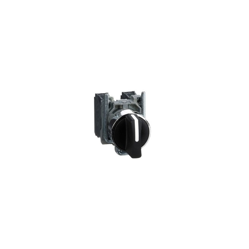 Selector Negro Harmony 3 Posiciones 2NA Ø22mm XB4BD33