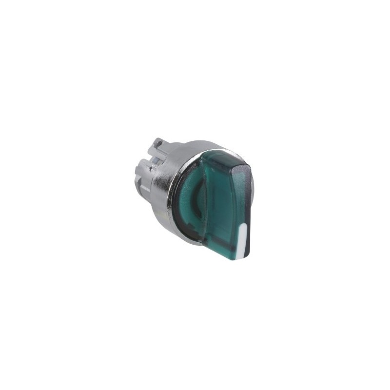 Schneider Cabeza Selector Luminoso Verde 2 Posiciones ZB4BK1233