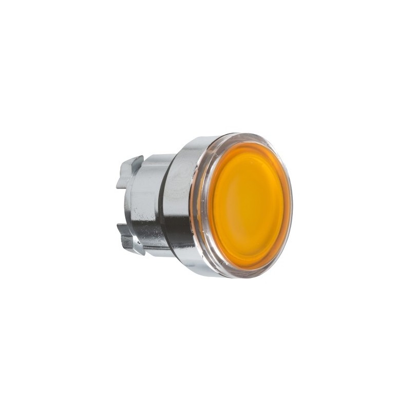 Schneider Cabezal de pulsador LED amarillo Harmony ZB4BW353