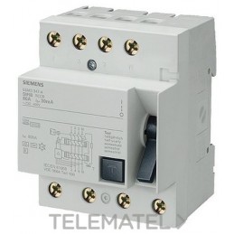 Siemens Interruptor diferencial 2P 25A 300mA 230V 5SV4612-0