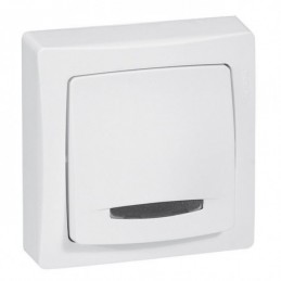 Legrand Pulsador Luminoso Oteo 6A Blanco 086005