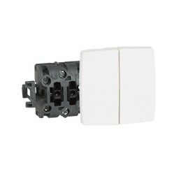 Legrand Conmutador doble 2M Blanco Oteo Ref 86120