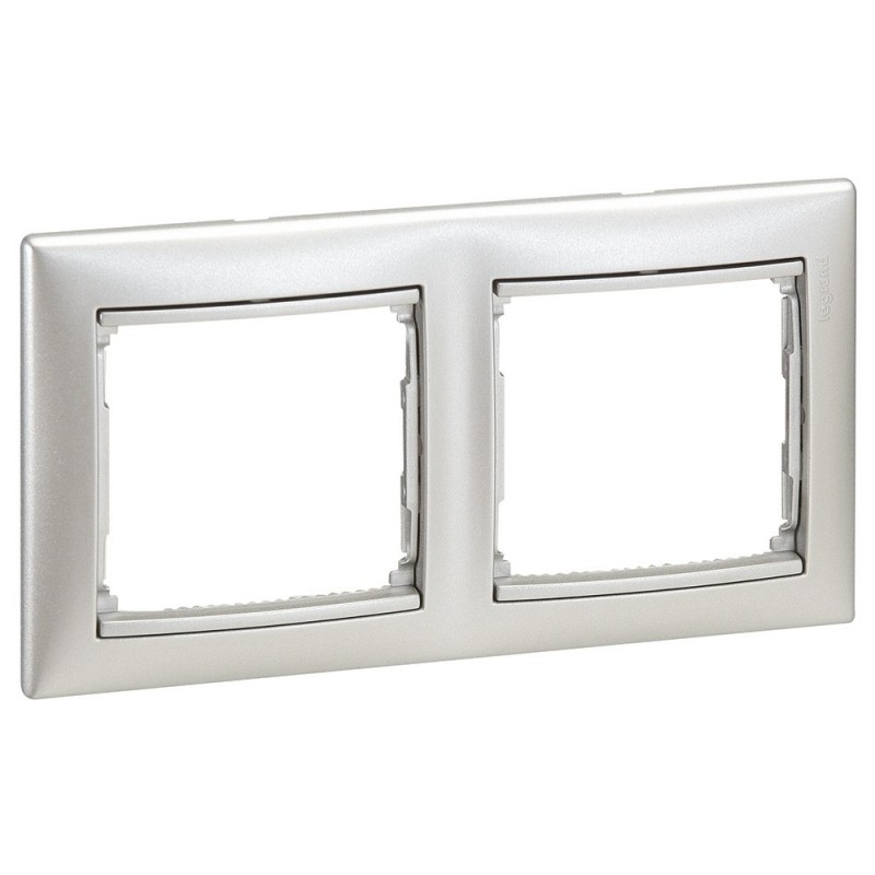 Legrand Marco 2 Elem Aluminio Brillante 770152