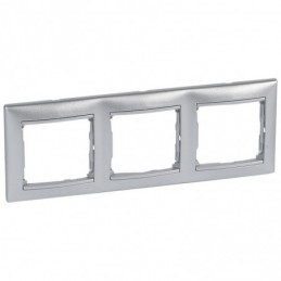 Legrand Placa embellecedora aluminio 3 Elem 770153