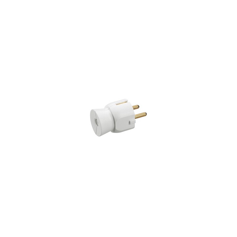 Legrand Ficha macho 2P+T 16A Plástico Blanco 050187