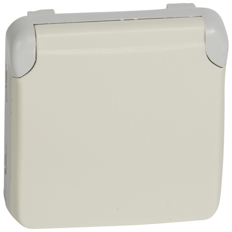 Legrand Base schuko blanco IP55 2PT bornes automáticos 069639