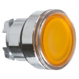 Schneider Cabezal de pulsador LED amarillo Harmony ZB4BW353