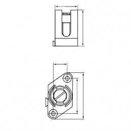 Schneider Cabezal de pulsador LED rojo Harmony ZB5AW343