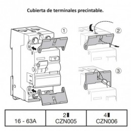 Hager Interruptor diferencial 25a 30ma tipo AC CDC728M