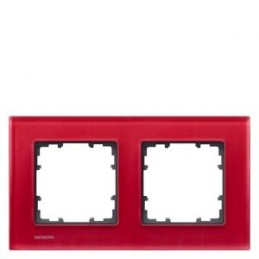 Siemens Marco doble Delta Miro 2 Elem Cristal Rojo 5TG12023