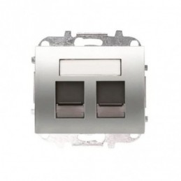 Tapa 2 conectores RJ45