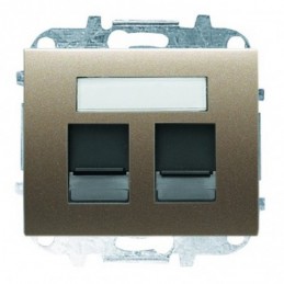 ABB Tapa 2 Conector Niessen Olas 84182