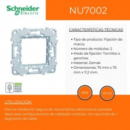 Schneider Bastidor Universal Zamak NU7002