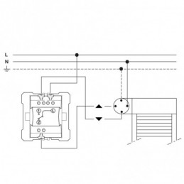 Schneider interruptor de persianas aluminio New Unica NU320830