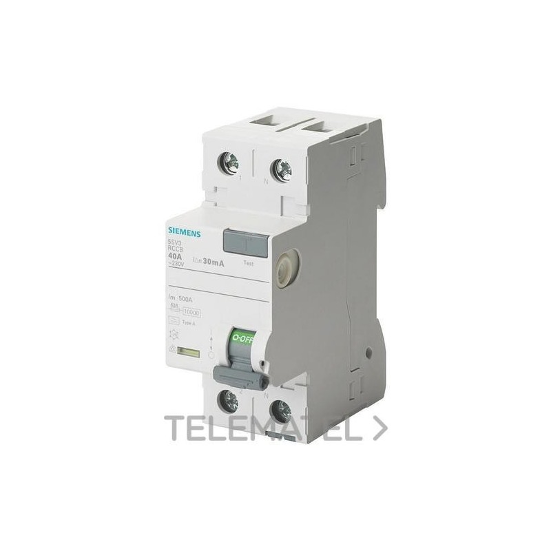 Diferencial SIEMENS 25A 300mA 2P 5SV3612-6